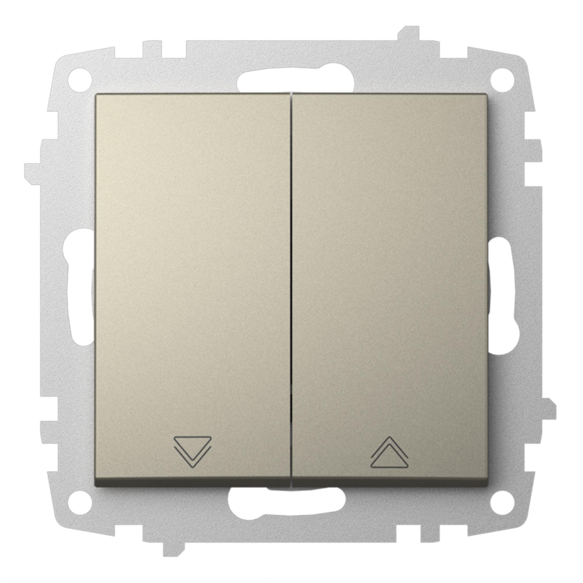 JALOUSIETASTER (Einsatz + Wippe) ZENA Titanium