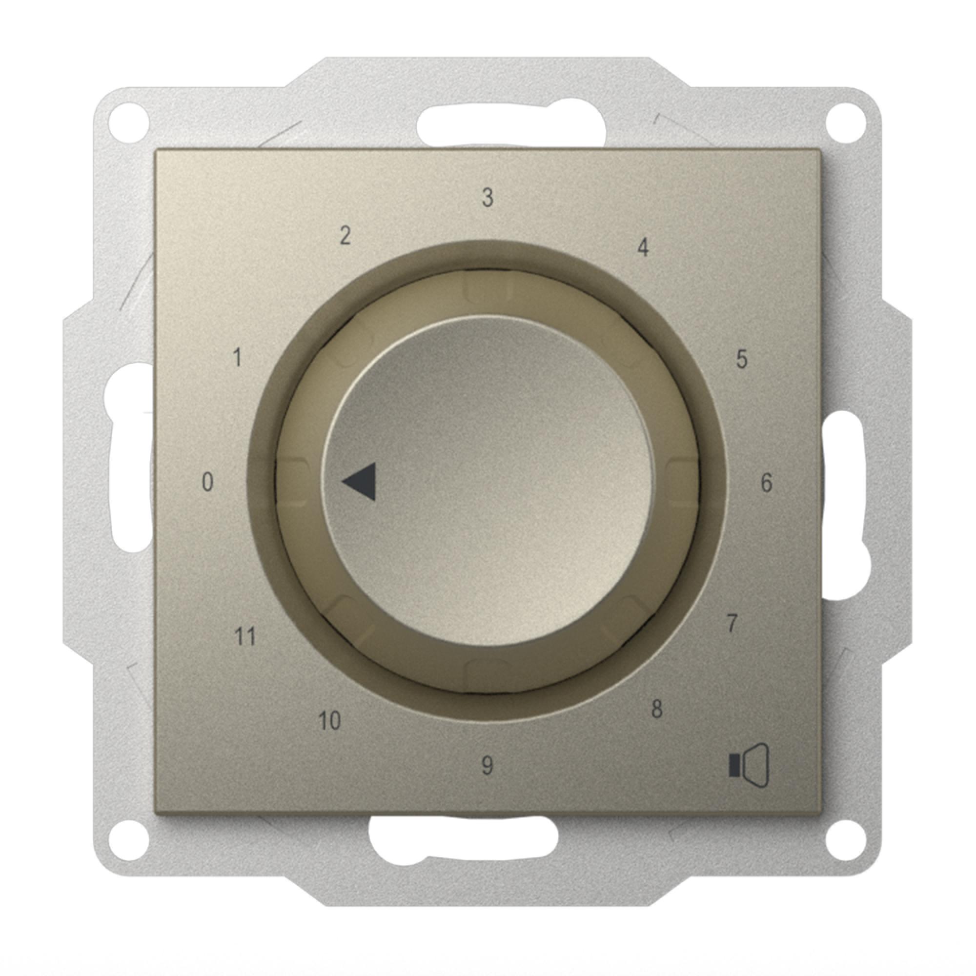 LAUTSPRECHERREGLER (Einsatz + Drehscheibe) ZENA Titanium