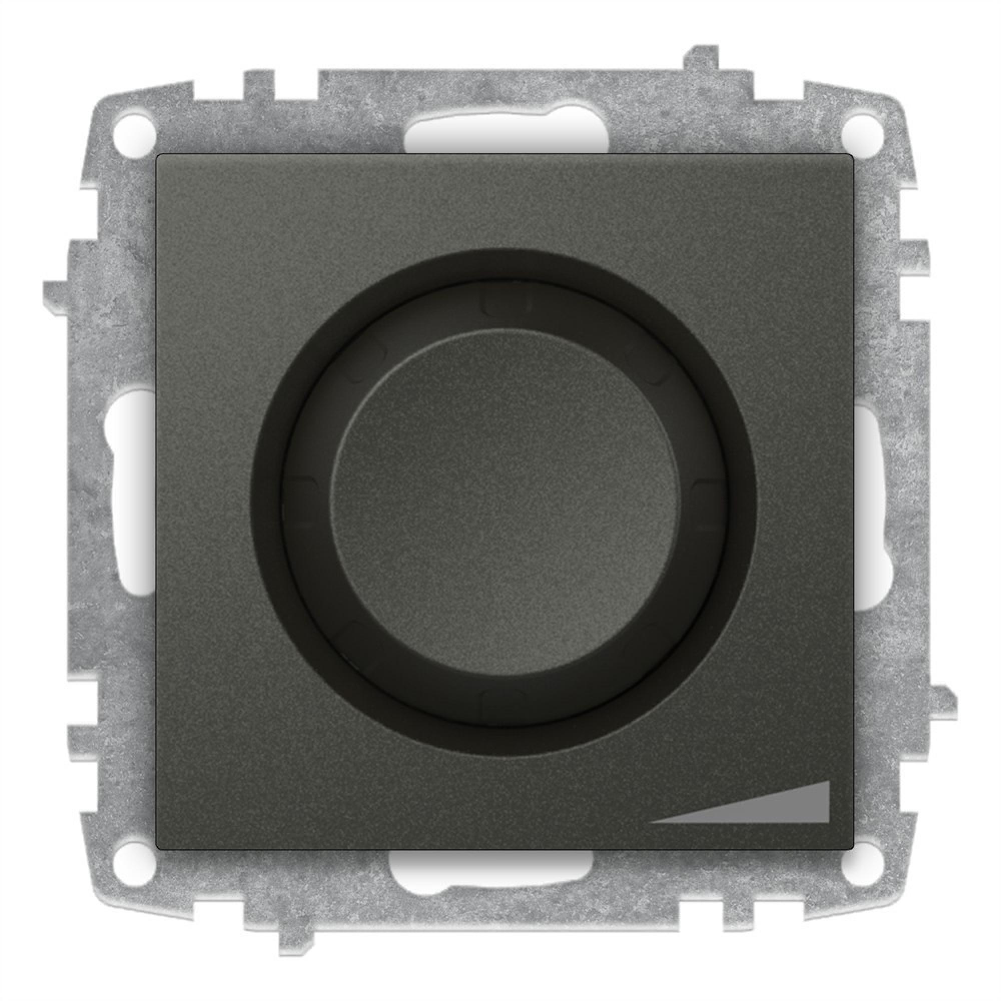 DREHDIMMER 800 WATT (Einsatz + Drehscheibe) ZENA Anthrazit