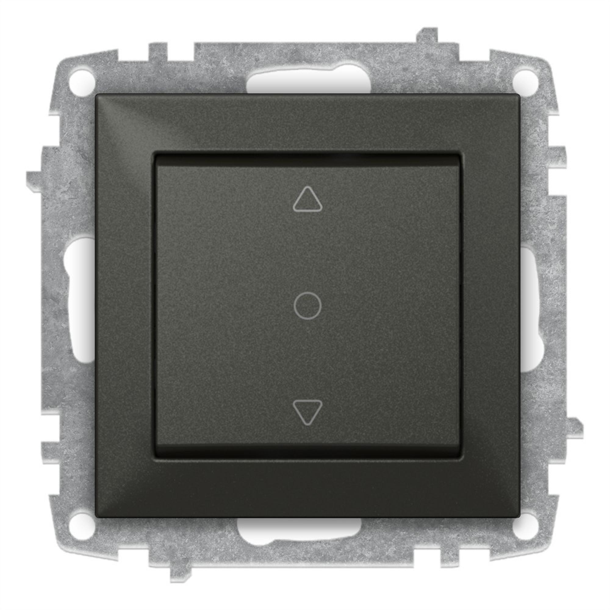 JALOUSIE WIPPSCHALTER (Einsatz + Wippe) ZENA Anthrazit