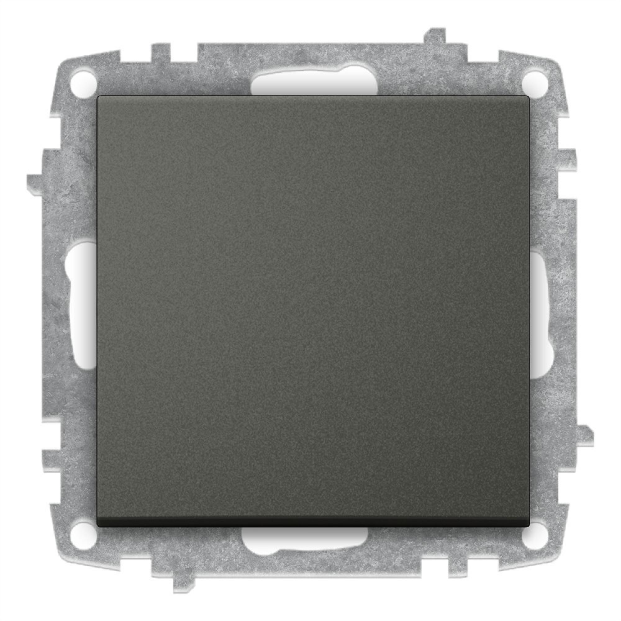 EIN und AUSSCHALTER ( Einsatz + Wippe ) ZENA Anthrazit