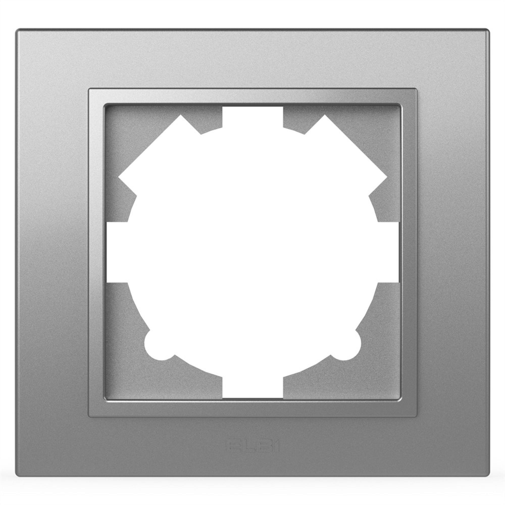 1 Fachrahmen ZENA Met. Silber