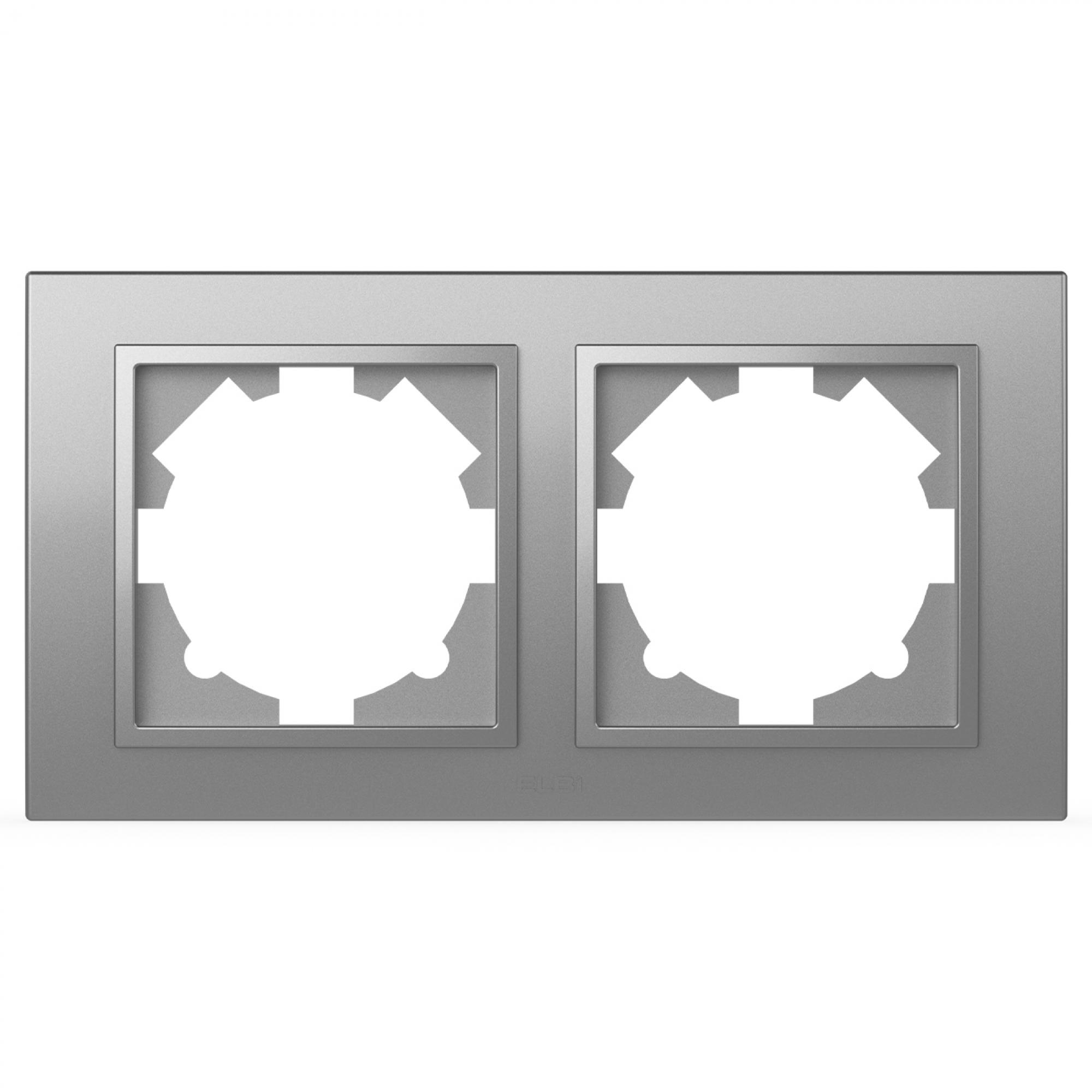 2 Fachrahmen ZENA Met. Silber