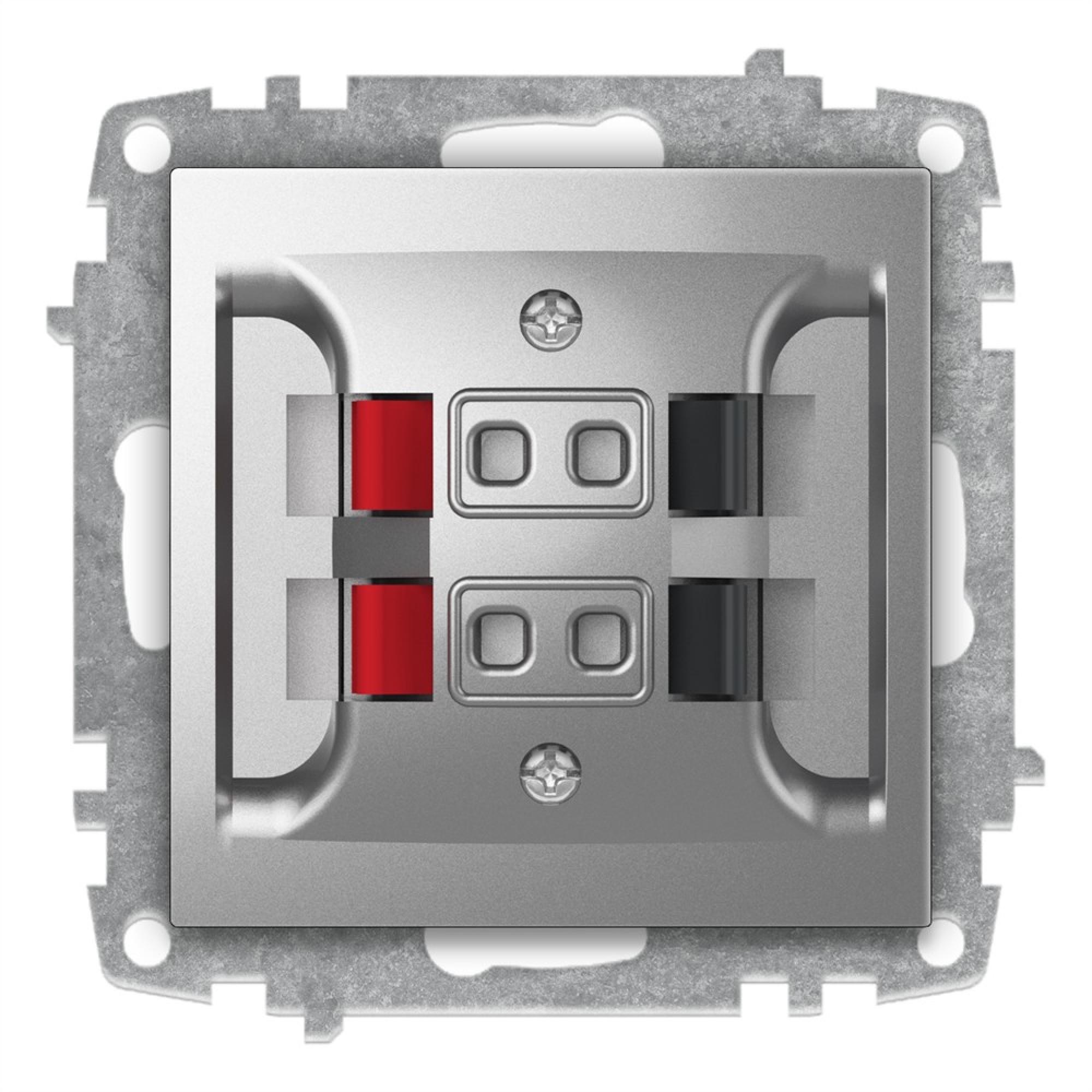 LAUTSPRECHERDOSE (Einsatz + Deckel) ZENA Met. Silber