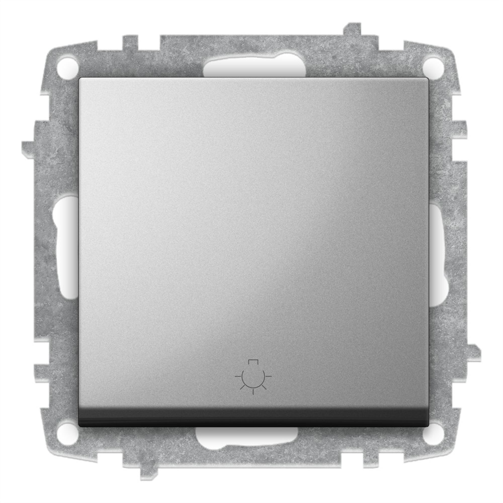 TASTER (Einsatz + Wippe) ZENA Met. Silber