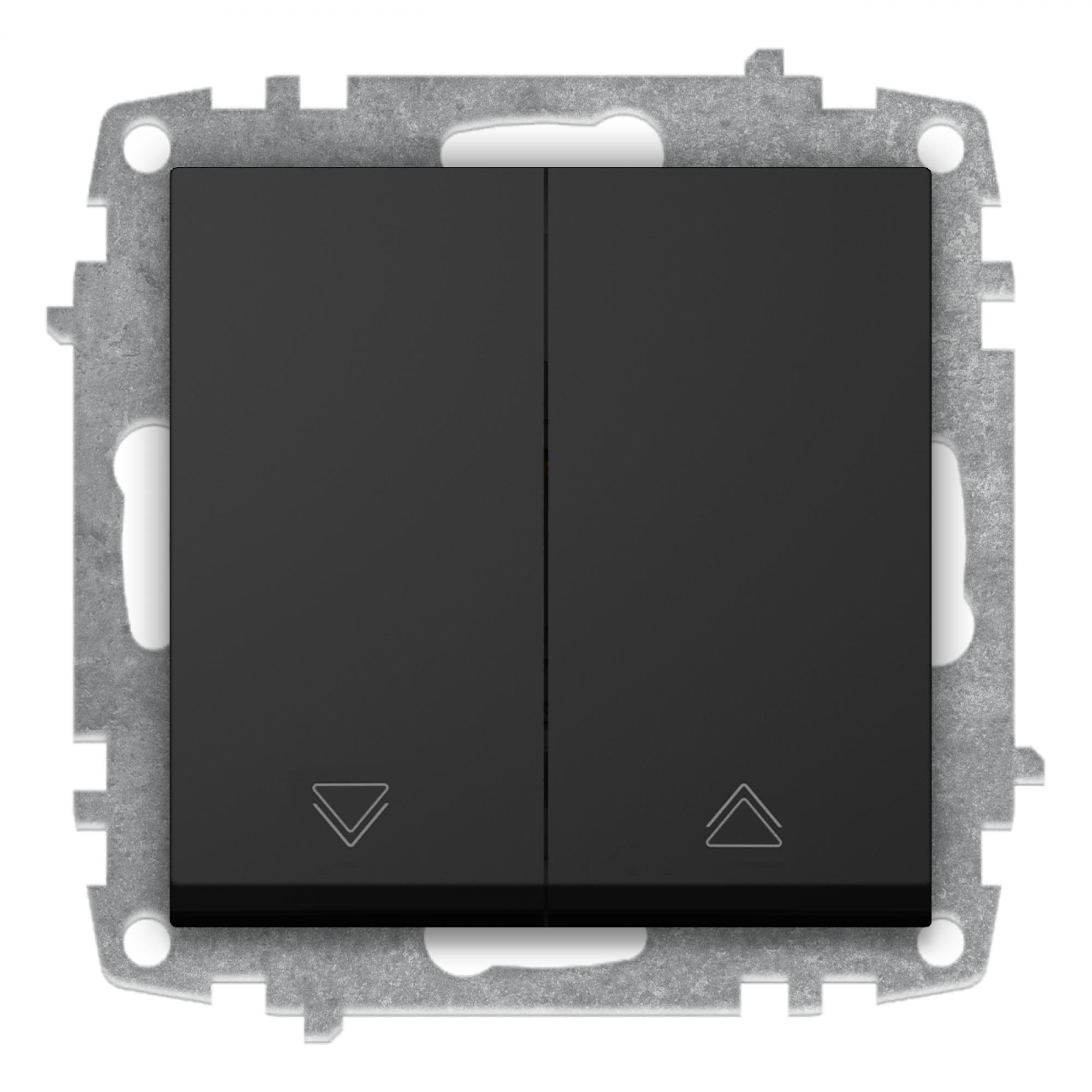 JALOUSIETASTER (Einsatz + Wippe) ZENA Vantablack