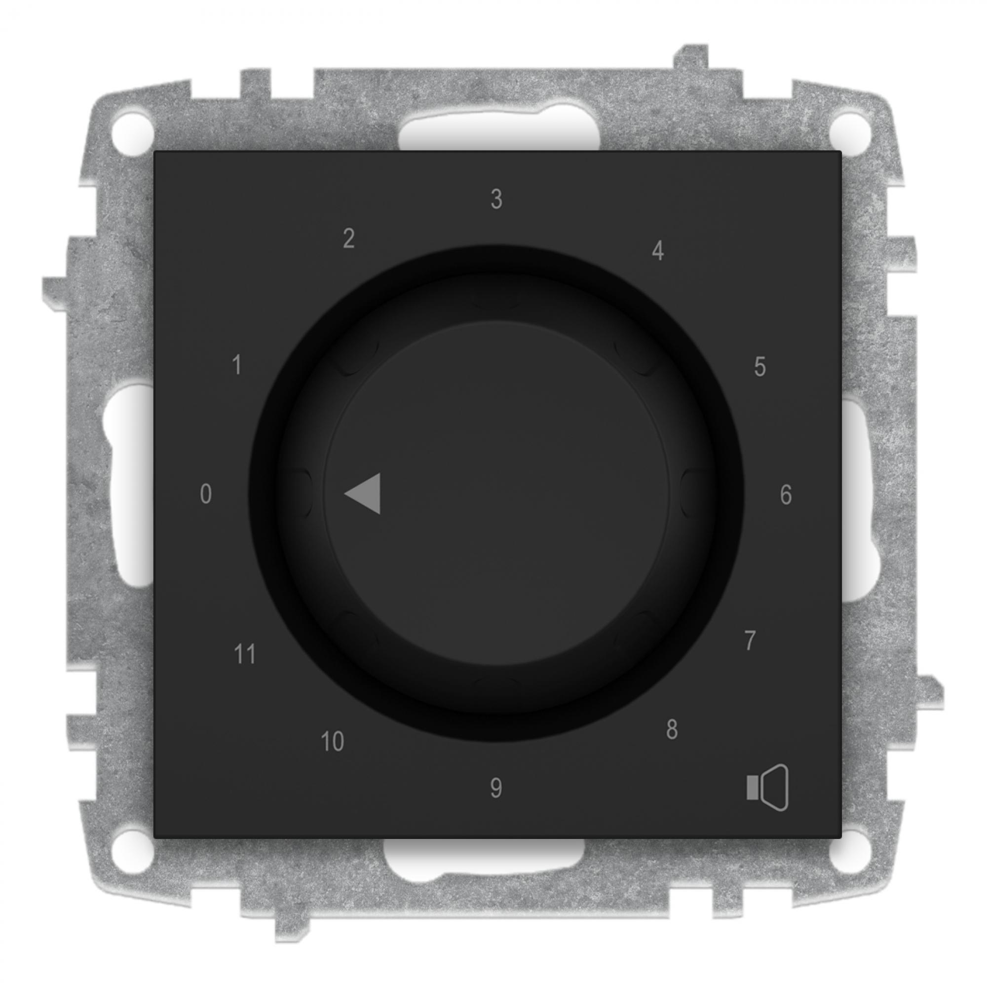 LAUTSPRECHERREGLER (Einsatz + Drehscheibe) ZENA Vantablack