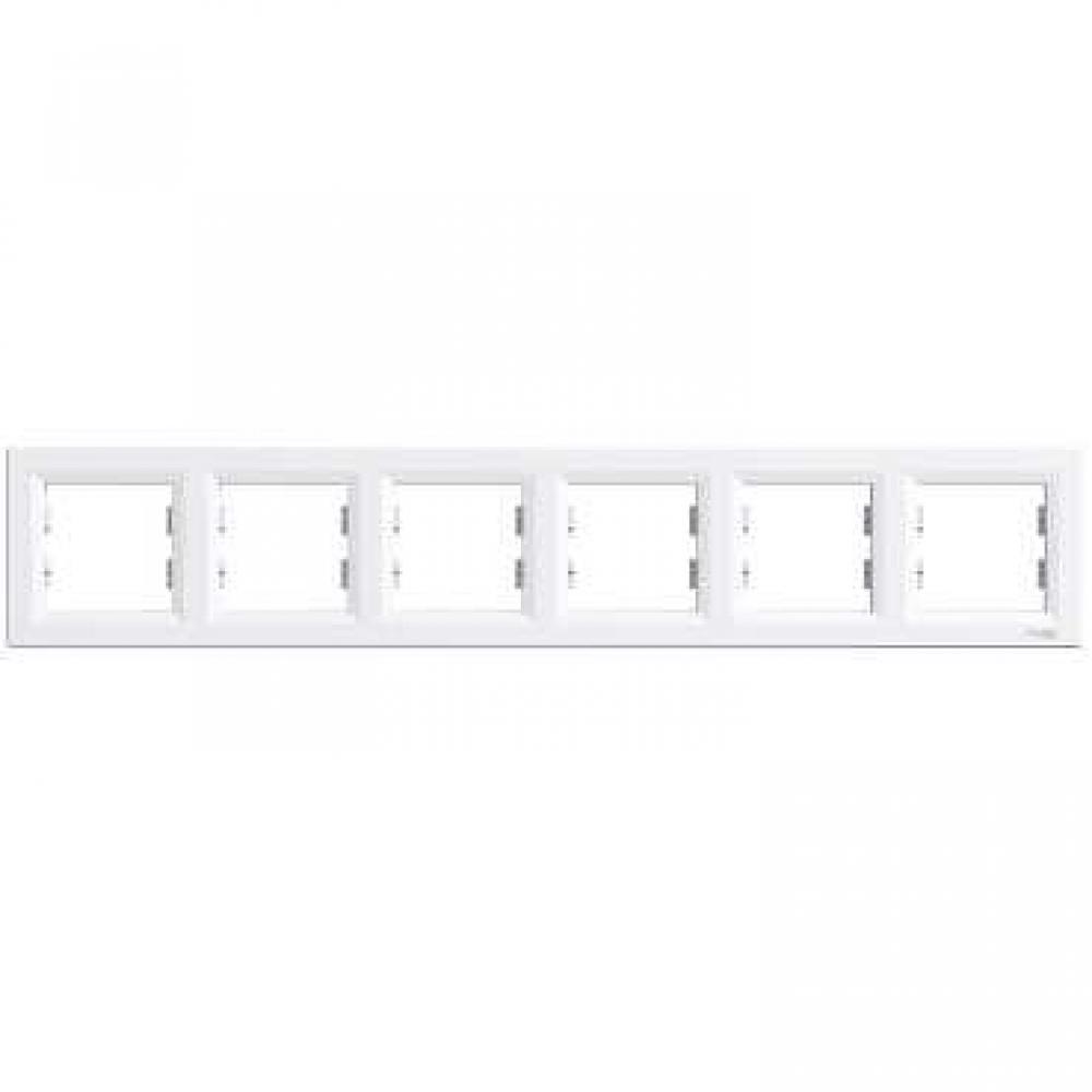 6 FACHRAHMEN WAAGERECHT ASFORA WEISS