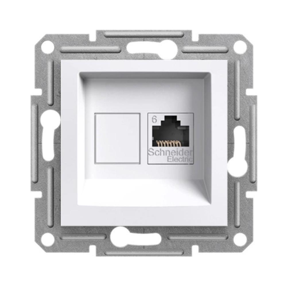 1 F ISDNDOSE-RJ45-CAT6 OHNE RAHMEN ASFORA WEISS