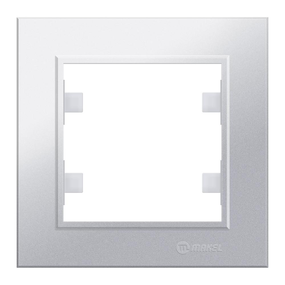 1 Fachrahmen KAREA Met. Silber