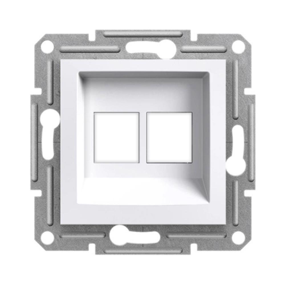 2 FACH DATENDOSE LEER OHNE RAHMEN ASFORA WEISS