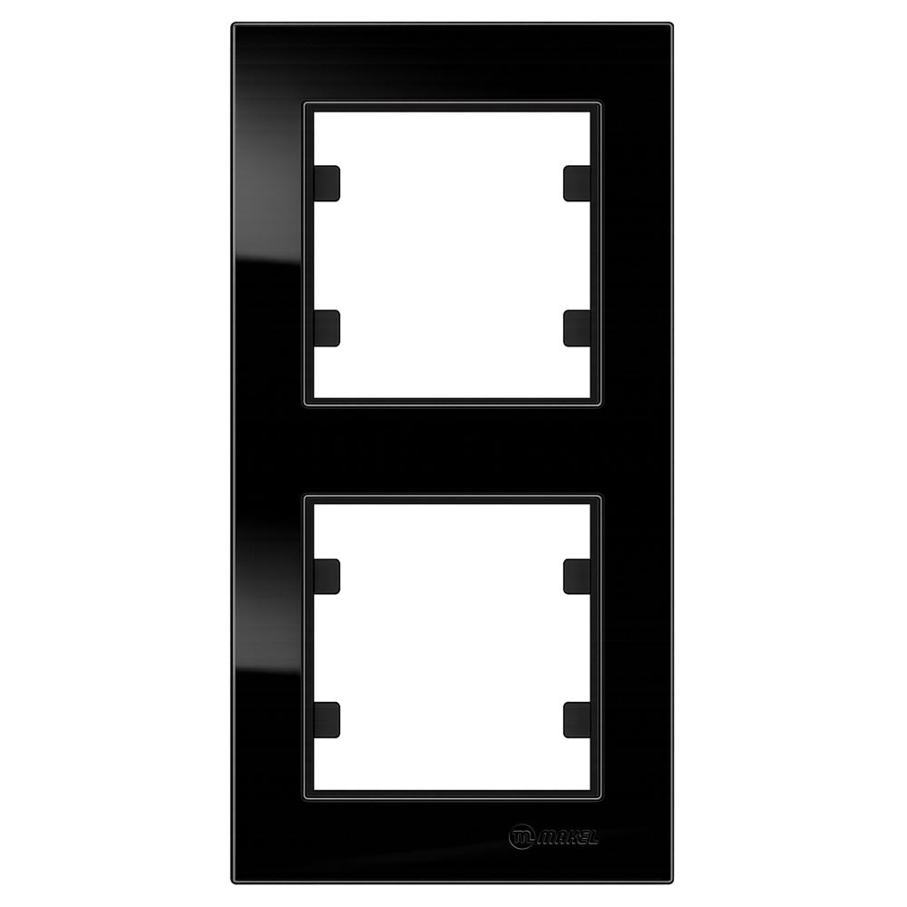 2 Fachrahmen Senkrecht ( Vertikal ) KAREA Schwarz