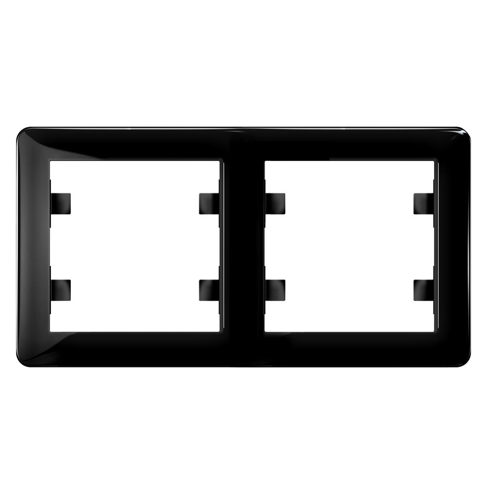 2 Fachrahmen Waagerecht ( Horizontal ) LUNIS Schwarz