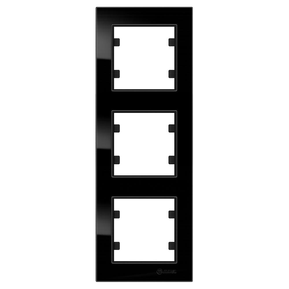 3 Fachrahmen Senkrecht ( Vertikal ) KAREA Schwarz