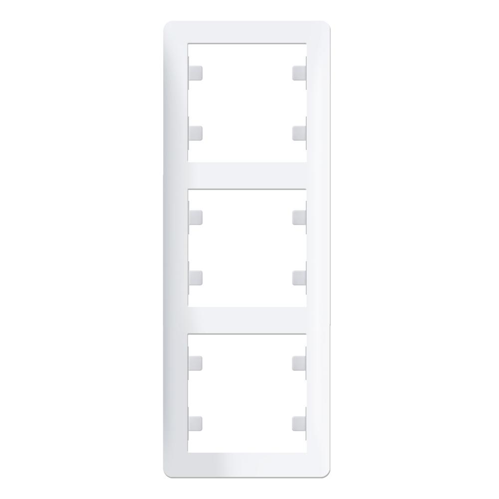 3 Fachrahmen SENKRECHT ( Vertikal ) LUNIS Alpinweiss