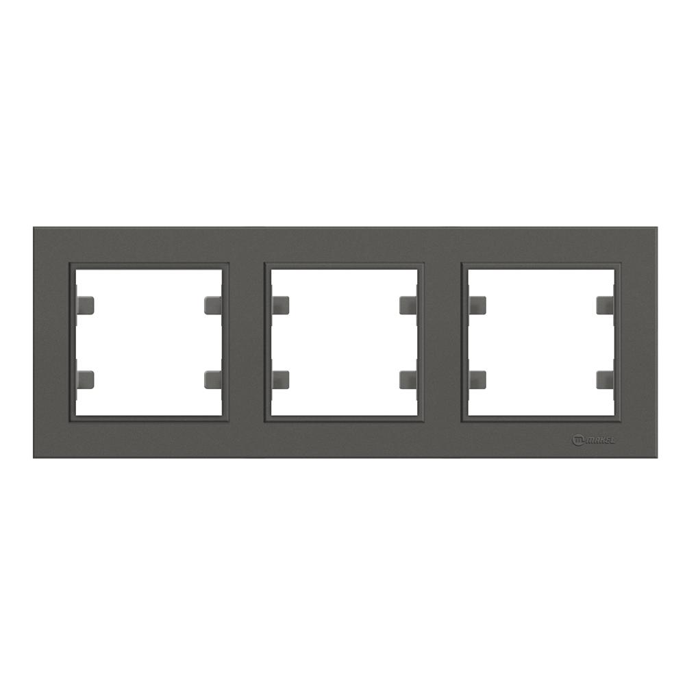 3 Fachrahmen Waagerecht ( Horizontal ) KAREA Anthrazit