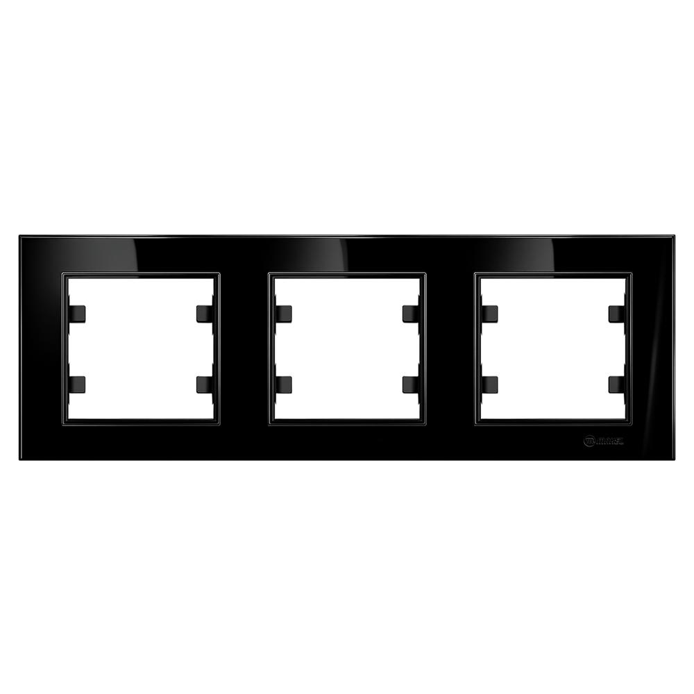 3 Fachrahmen Waagerecht ( Horizontal ) KAREA Schwarz