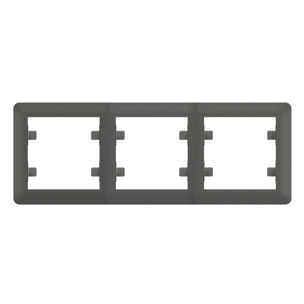 3 Fachrahmen Waagerecht ( Horizontal ) LUNIS Anthrazit