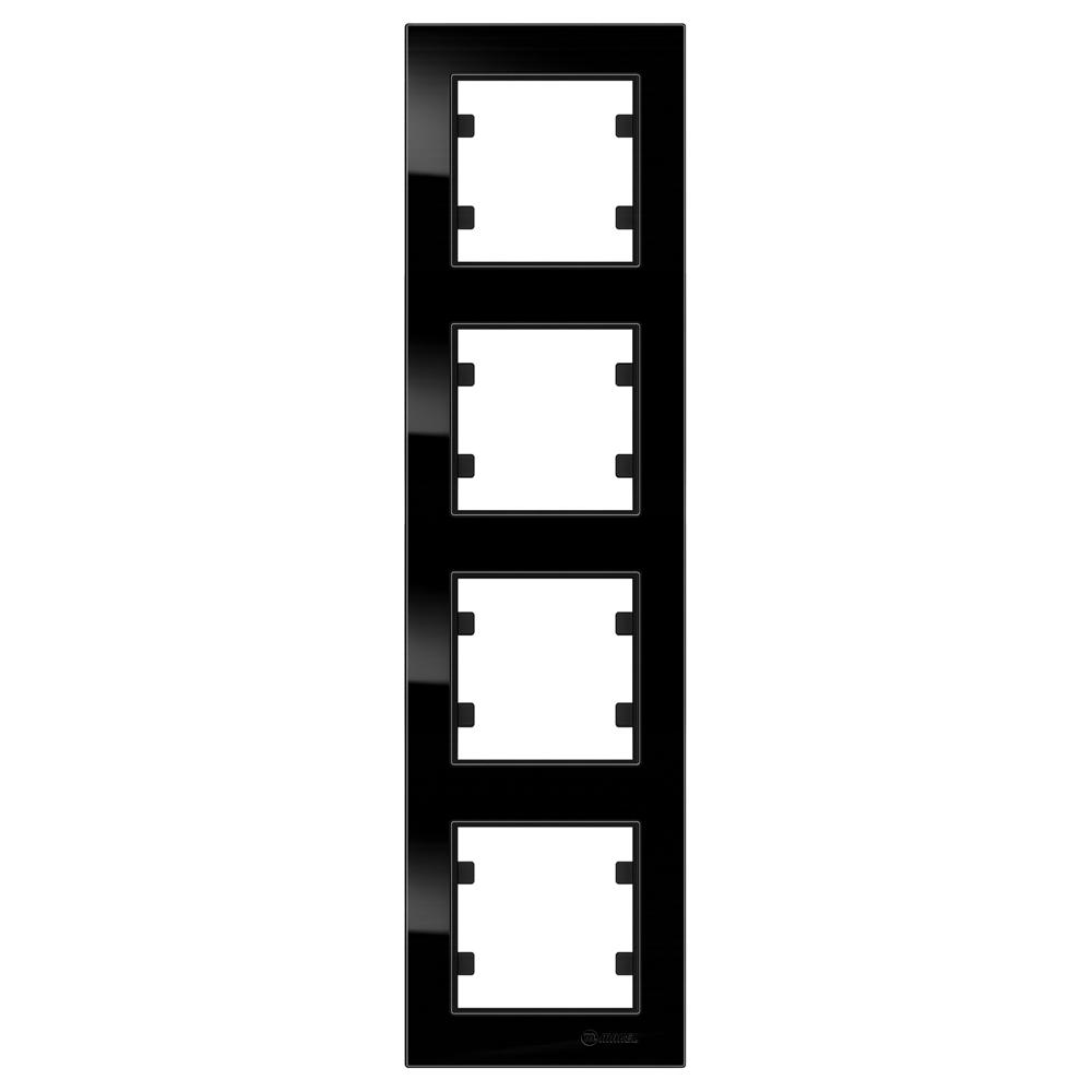 4 Fachrahmen Senkrecht ( Vertikal ) KAREA Schwarz