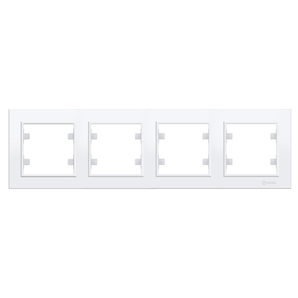 4 Fachrahmen WAAGERECHT ( Horizontal ) KAREA Alpinweiss