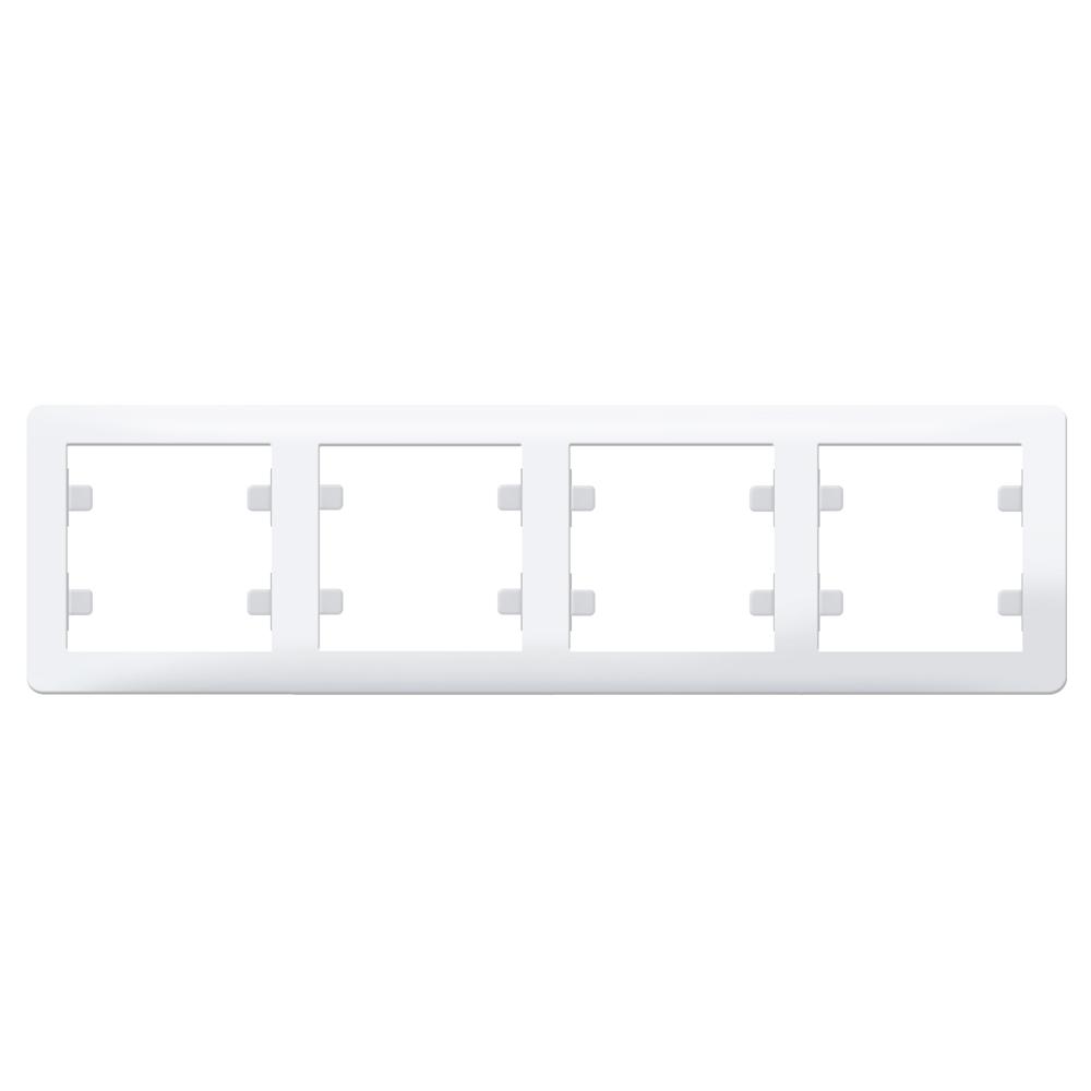 4 Fachrahmen WAAGERECHT ( Horizontal ) LUNIS Alpinweiss