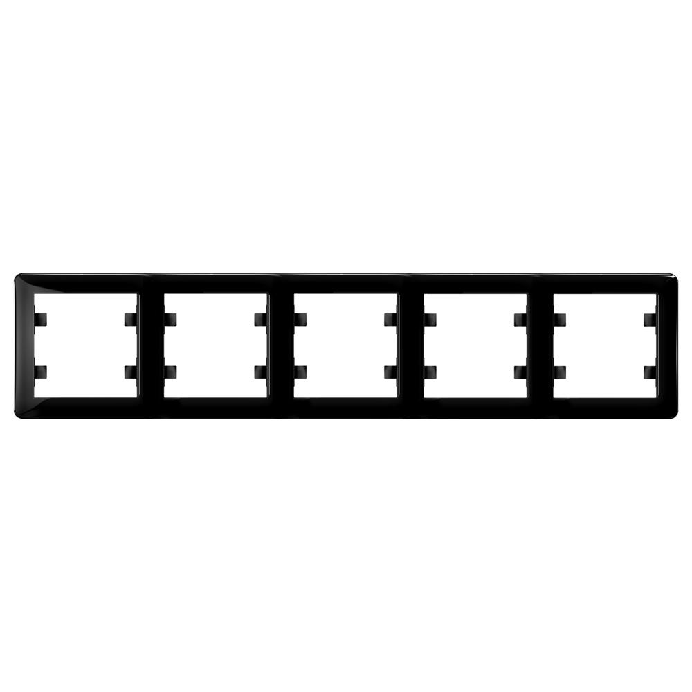 5 Fachrahmen Waagerecht ( Horizontal ) LUNIS Schwarz