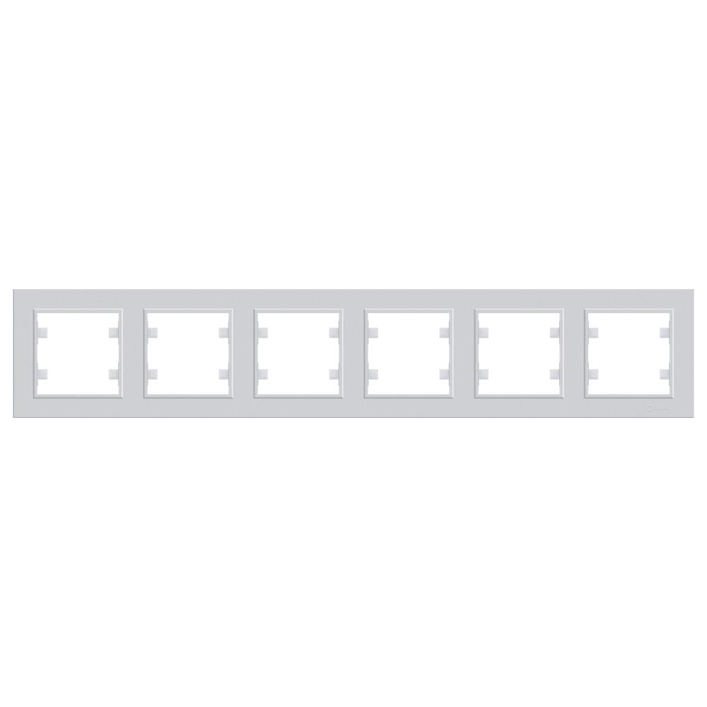 6 Fachrahmen Waagerecht ( Horizontal ) KAREA Met. Silber