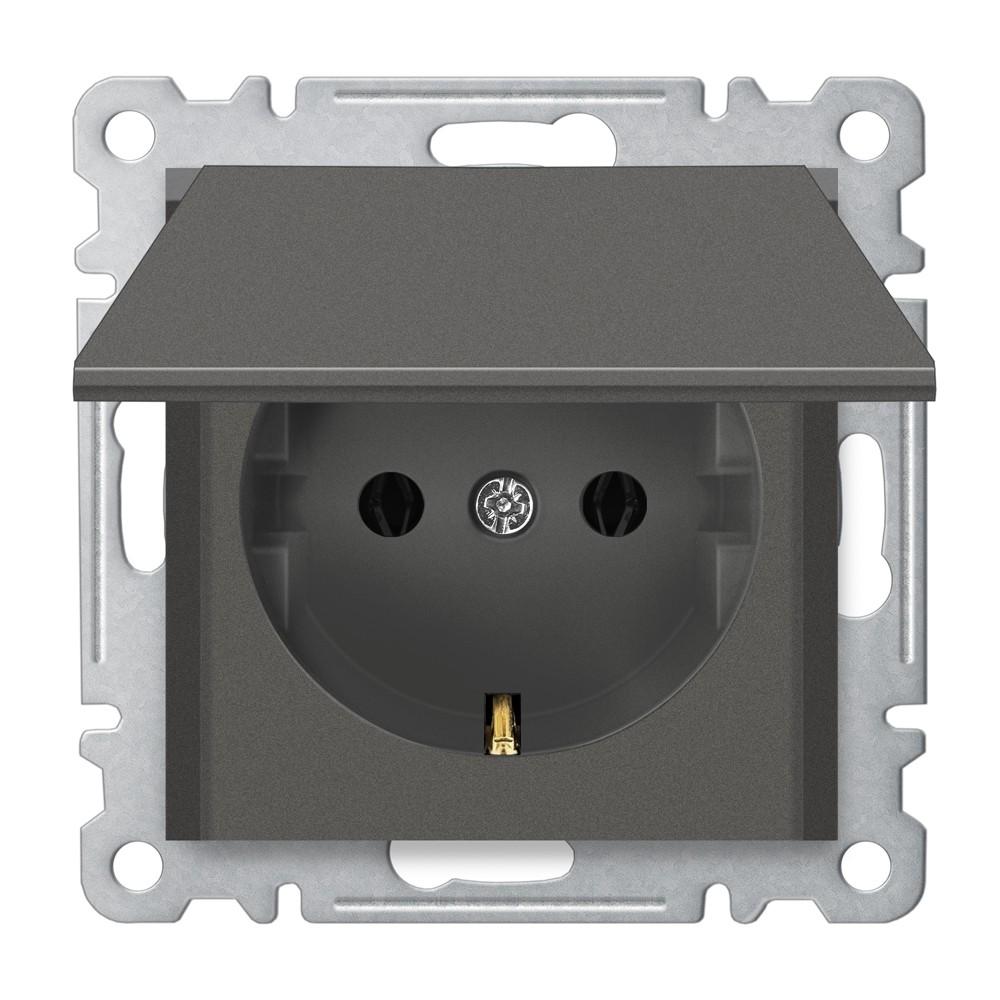 ABDECKSTECKDOSE ( Einsatz + Deckel ) KAREA Anthrazit