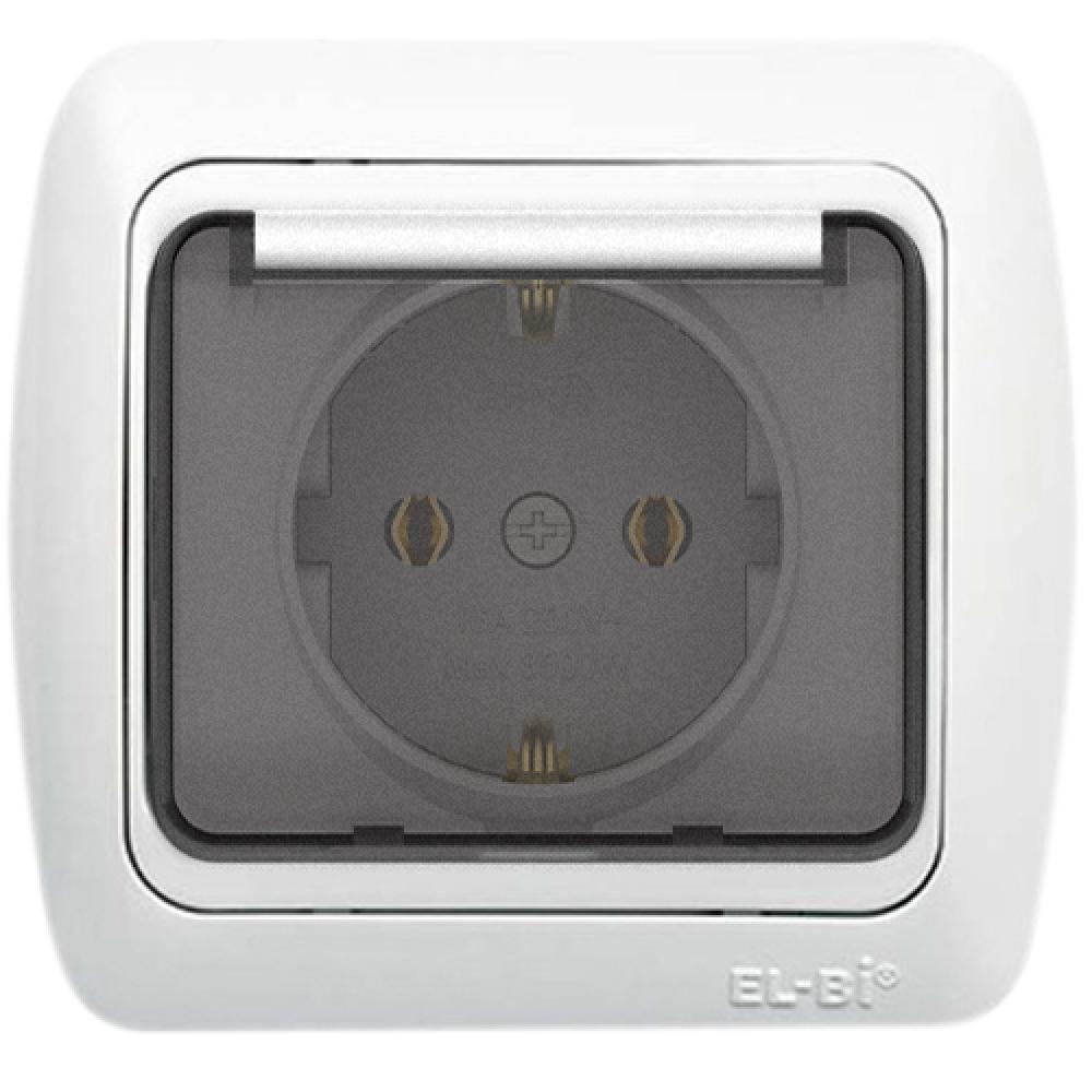 ABDECKSTECKDOSE KOMPLETT TUNA ALPINWEISS