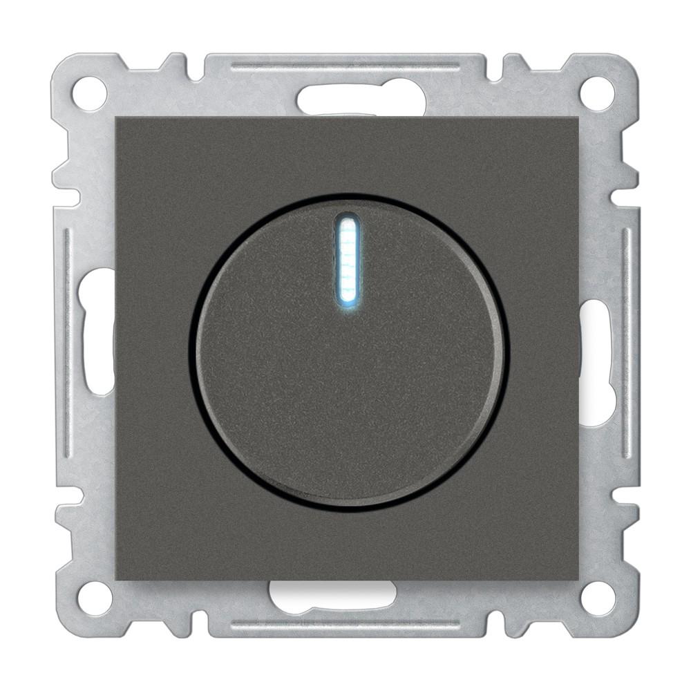 DREHDIMMER 600W mit FILTER ( Einsatz + Drehscheibe ) KAREA Anthrazit