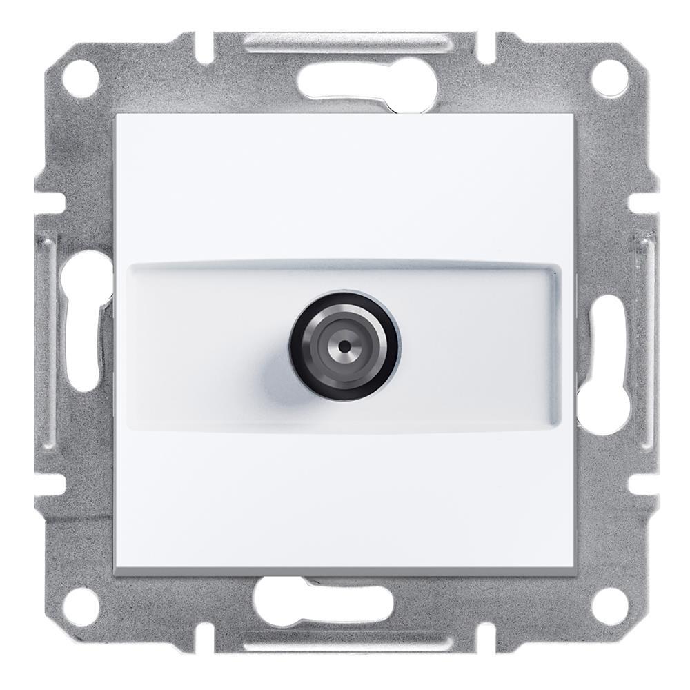 F ANSCHLUSS SATDOSE OHNE RAHMEN ASFORA WEISS