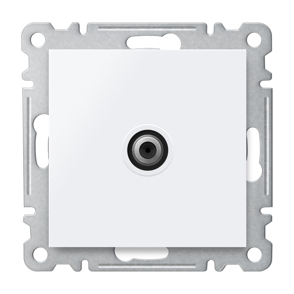 F ANSCHLUSS SATDOSE DURCHGANGDOSE 4dB. ( Einsatz + Deckel ) LUNIS Alpinweiss