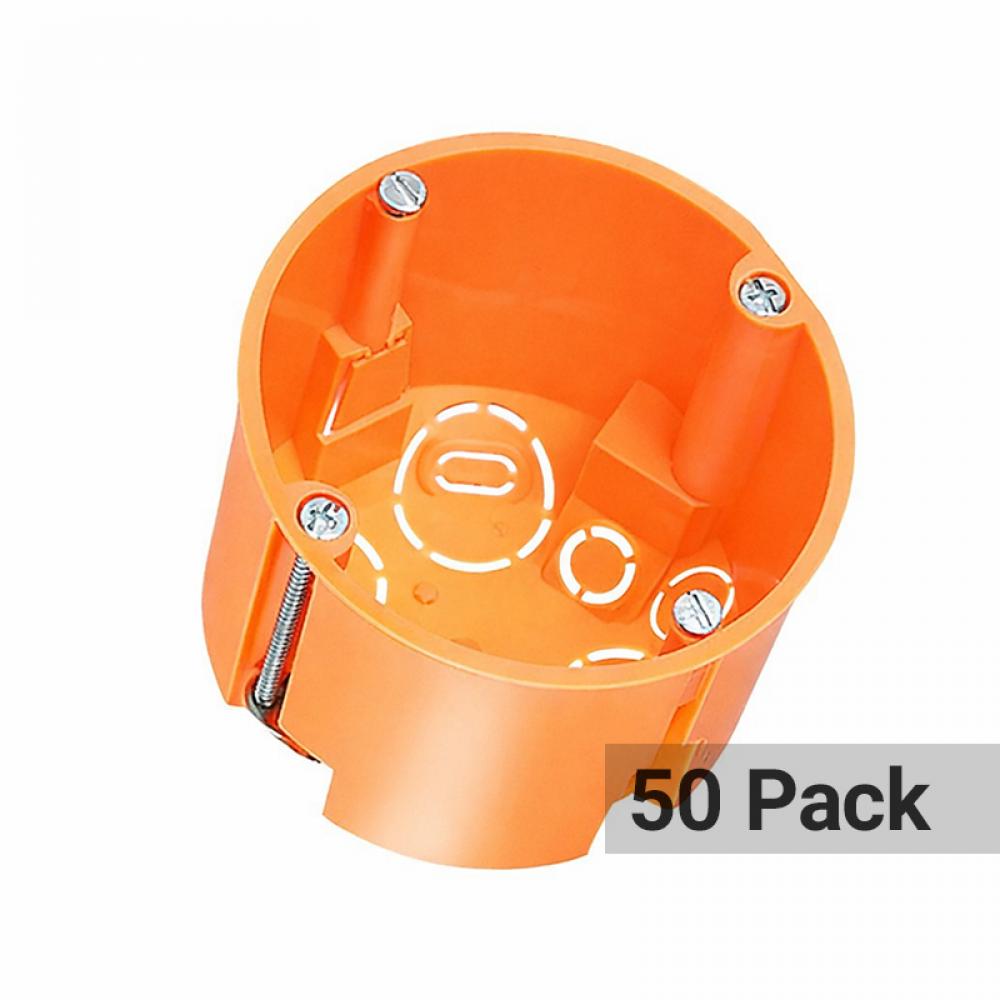 50er Pack Hohlwanddose Durchmesser 68mm Tiefe 50mm Halogenfree