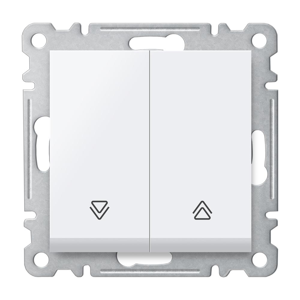 JALOUSIETASTER ( Einsatz + Wippe ) LUNIS Alpinweiss