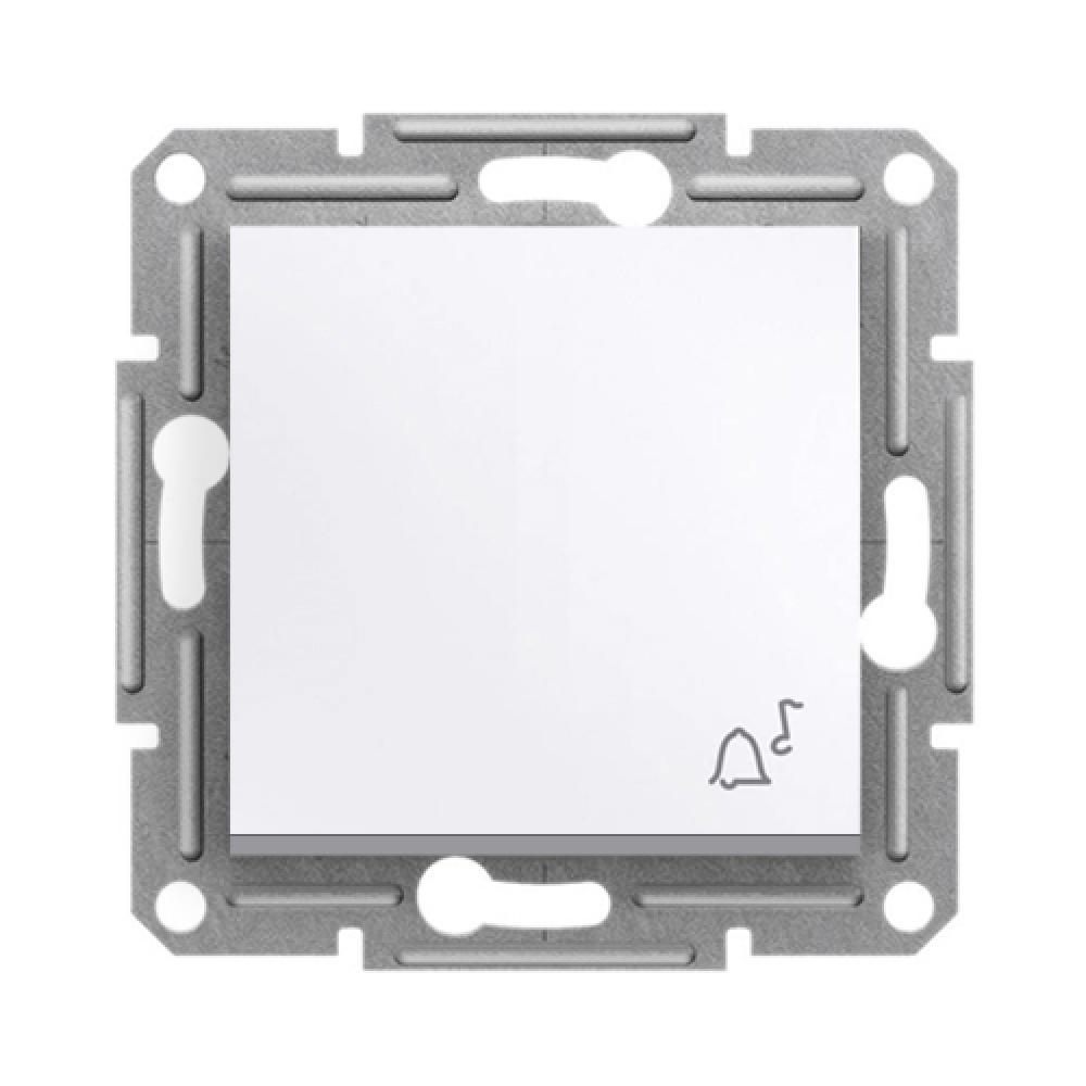 KLINGELTASTER OHNE RAHMEN ASFORA WEISS