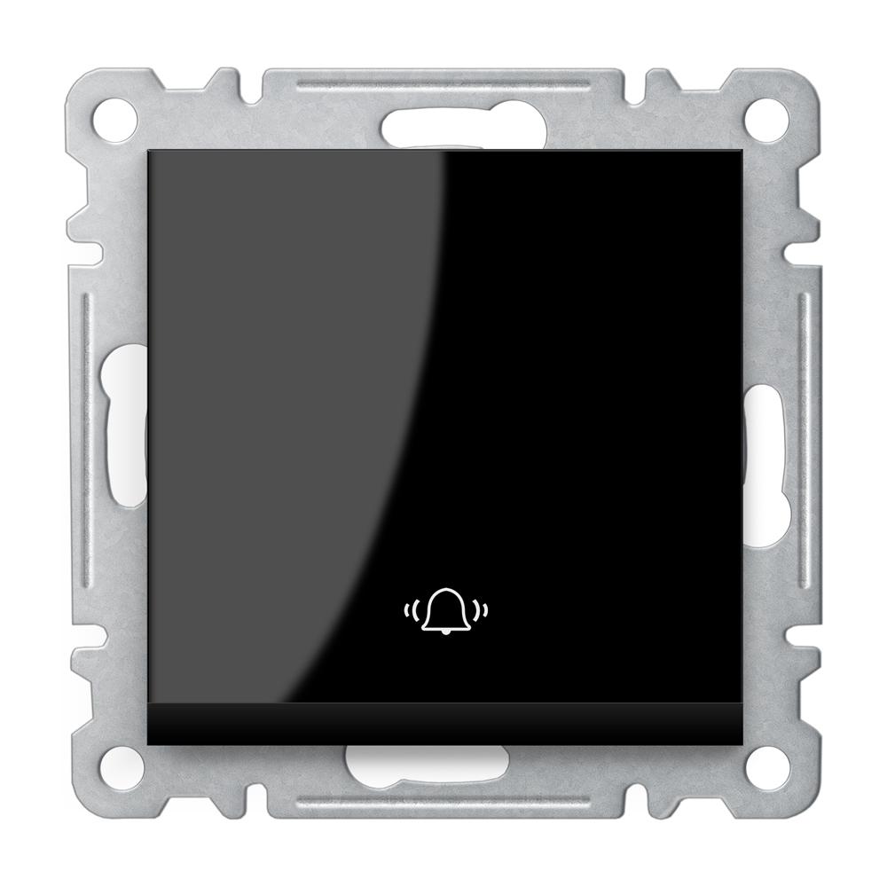 KLINGELTASTER ( Einsatz + Wippe ) LUNIS Schwarz