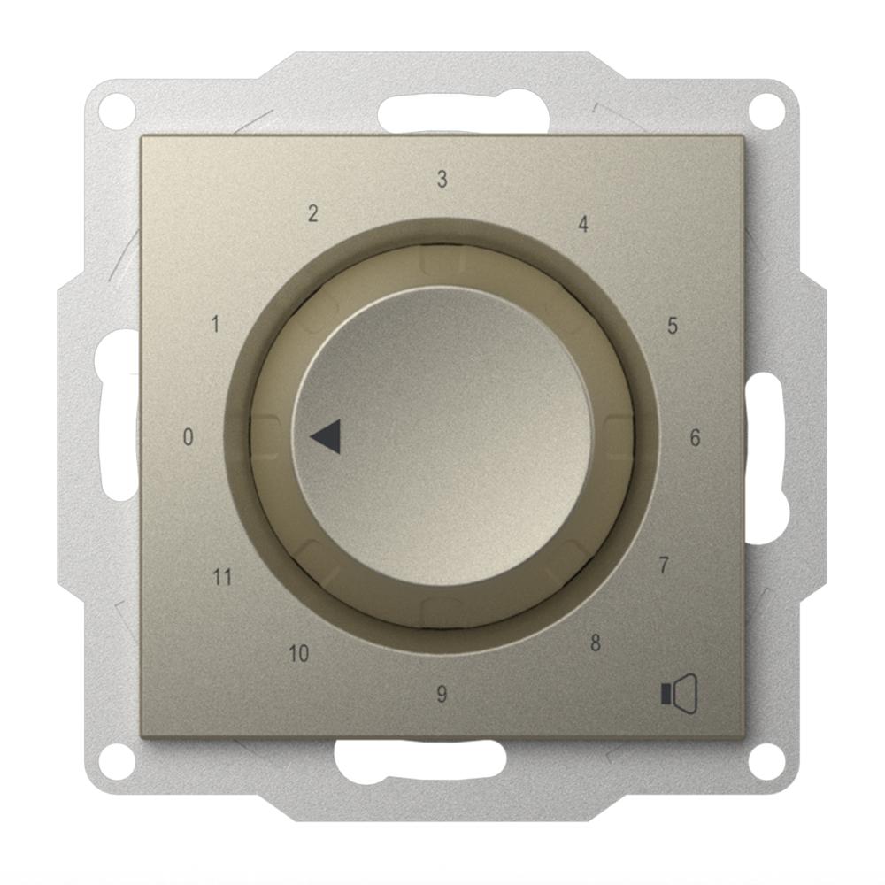 LAUTSPRECHERREGLER (Einsatz + Drehscheibe) ZENA Titanium
