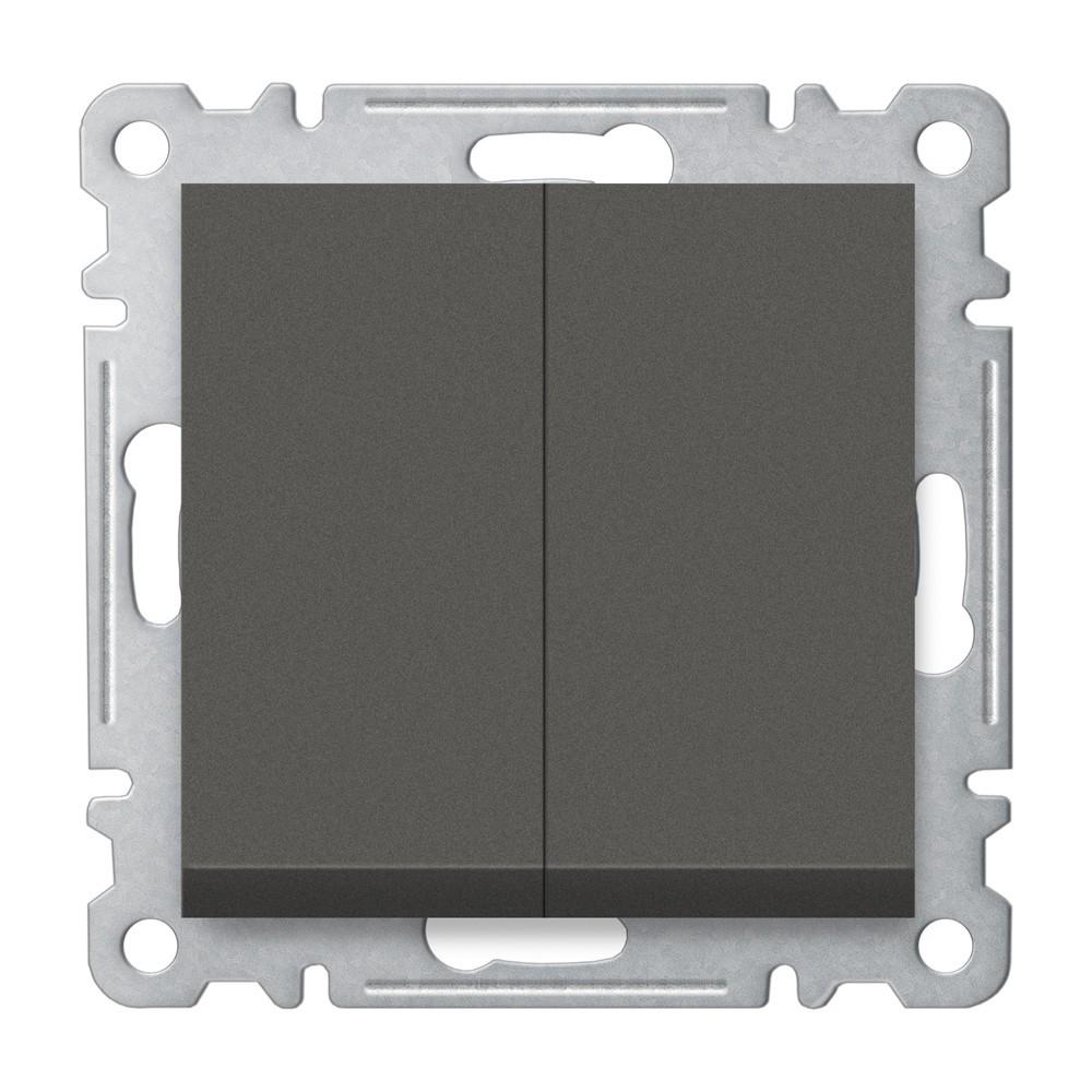 SERIENWECHSELSCHALTER ( Einsatz + Wippe ) KAREA Anthrazit