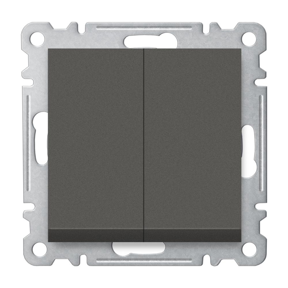 SERIENWECHSELSCHALTER ( Einsatz + Wippe ) LUNIS Anthrazit