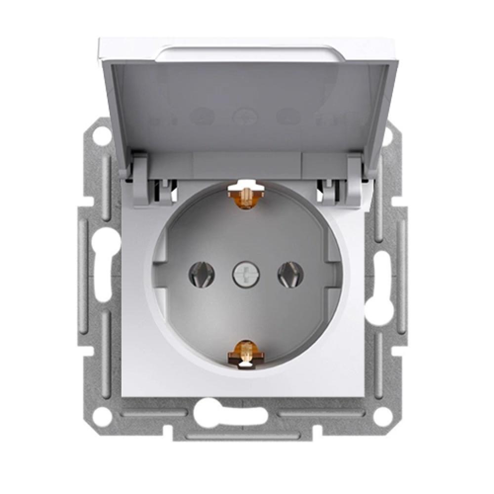 ABDECKSTECKDOSE OHNE RAHMEN ASFORA WEISS