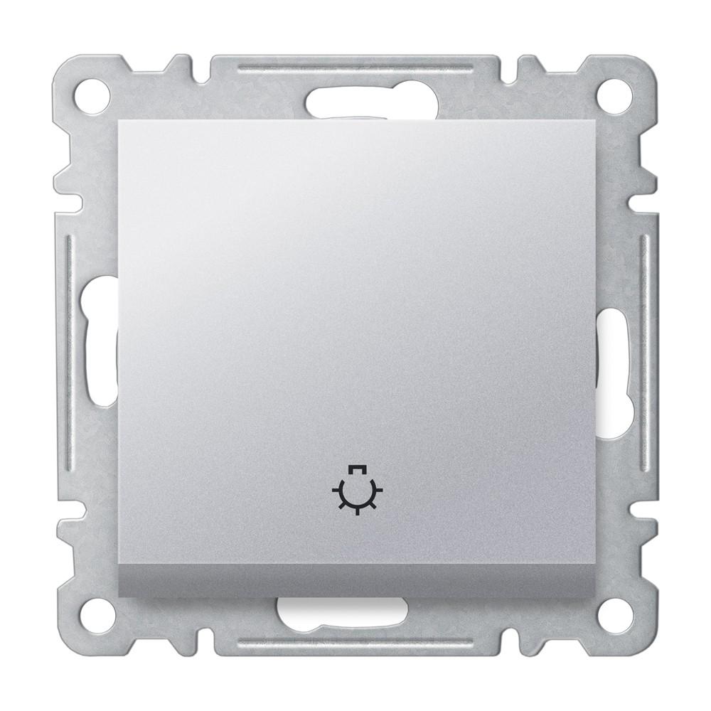 TASTER ( Einsatz + Wippe ) KAREA Met. Silber