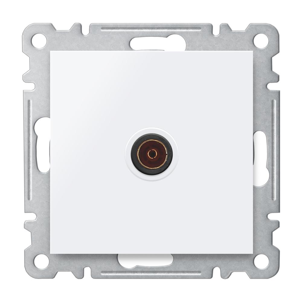 TV DOSE END 4dB ( Einsatz + Deckel ) KAREA Alpinweiss