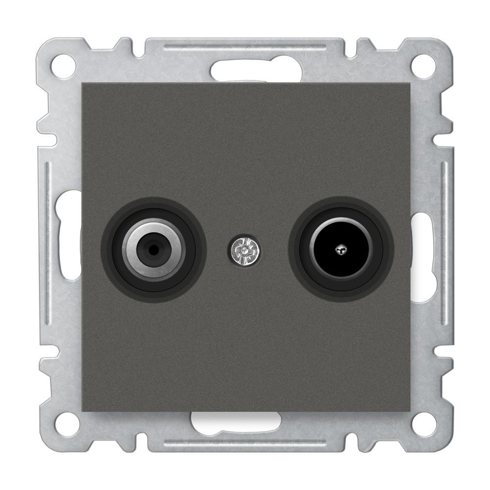 TV RADIO DOSE END 1,5dB ( Einsatz + Deckel ) KAREA Anthrazit