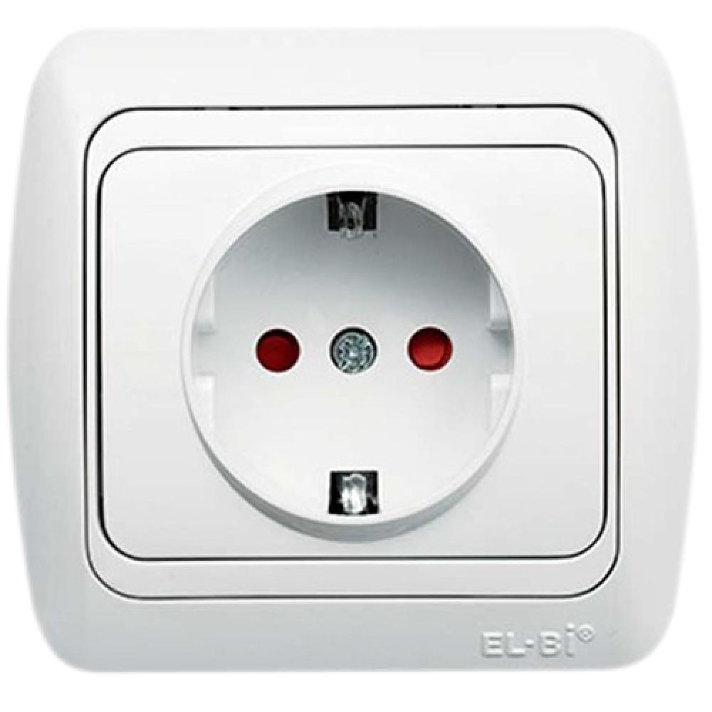 STECKDOSE MIT KINDERSICHERUNG KOMPLETT TUNA ALPINWEISS