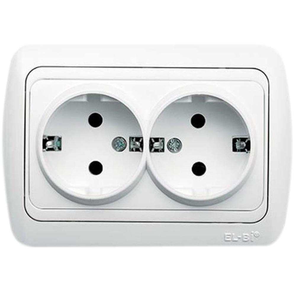 KOMBISTECKDOSE AUF EINEM SOCKEL TUNA ALPINWEISS