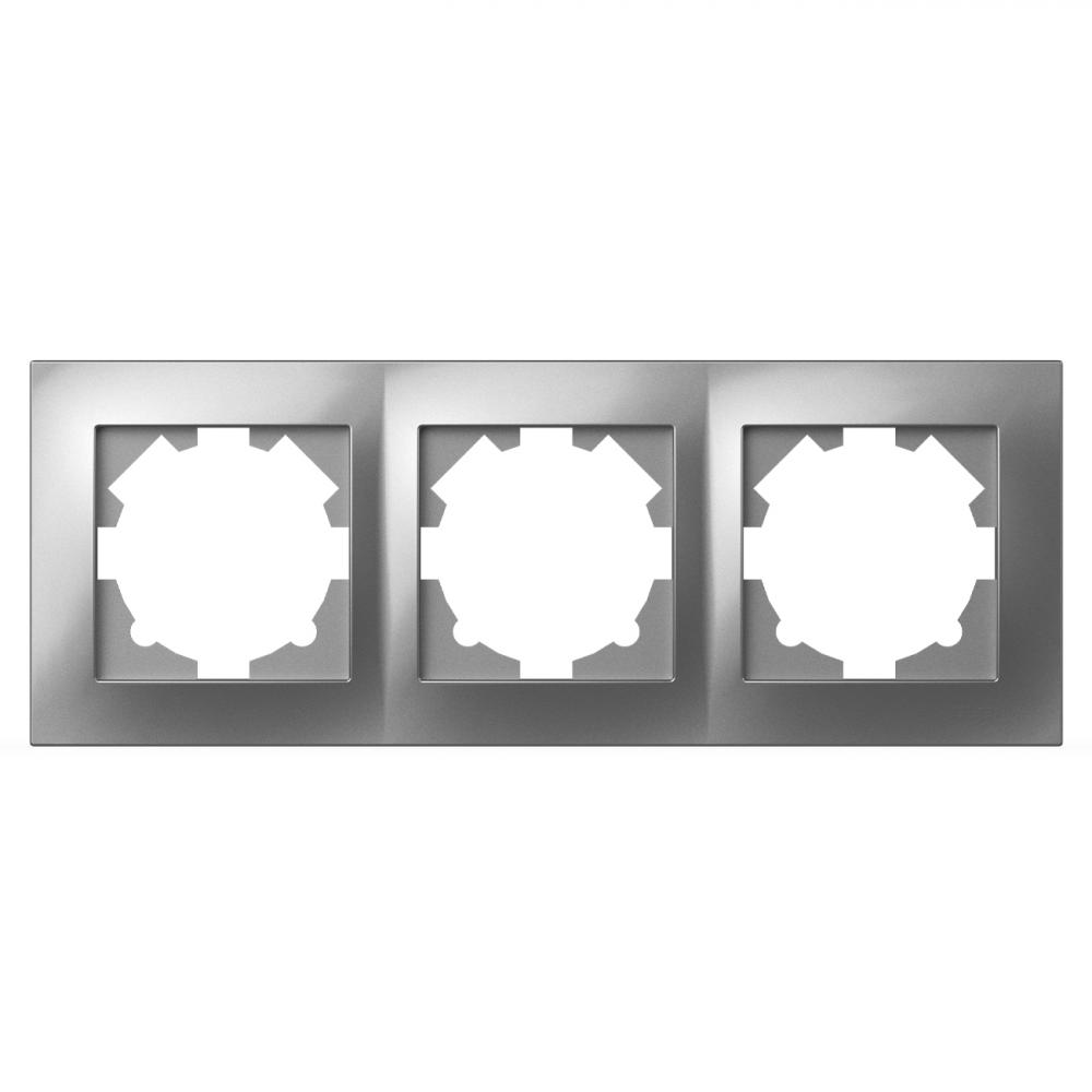 3 Fachrahmen VEGA Met. Silber