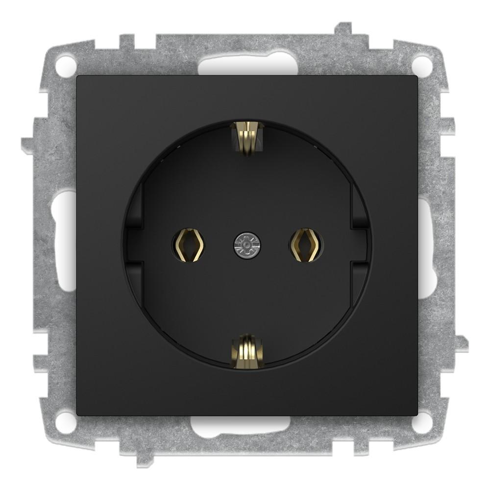 STECKDOSE (Einsatz mit Zentralscheibe) VEGA Vantablack