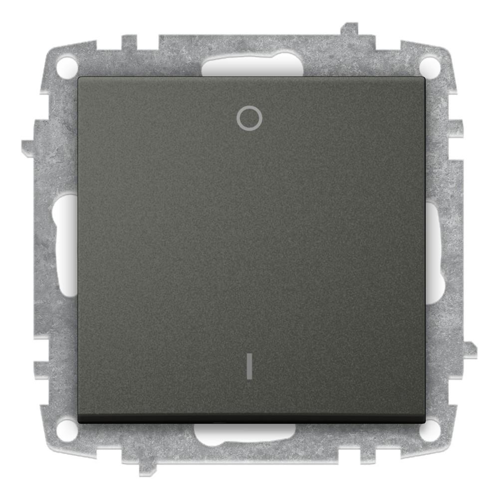 2 POLIGE SCHALTER (Einsatz + Wippe) ZENA Anthrazit