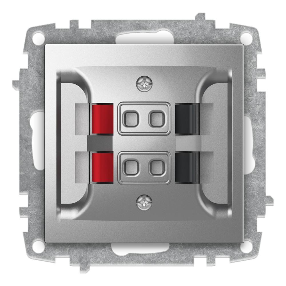 LAUTSPRECHERDOSE (Einsatz + Deckel) ZENA Met. Silber