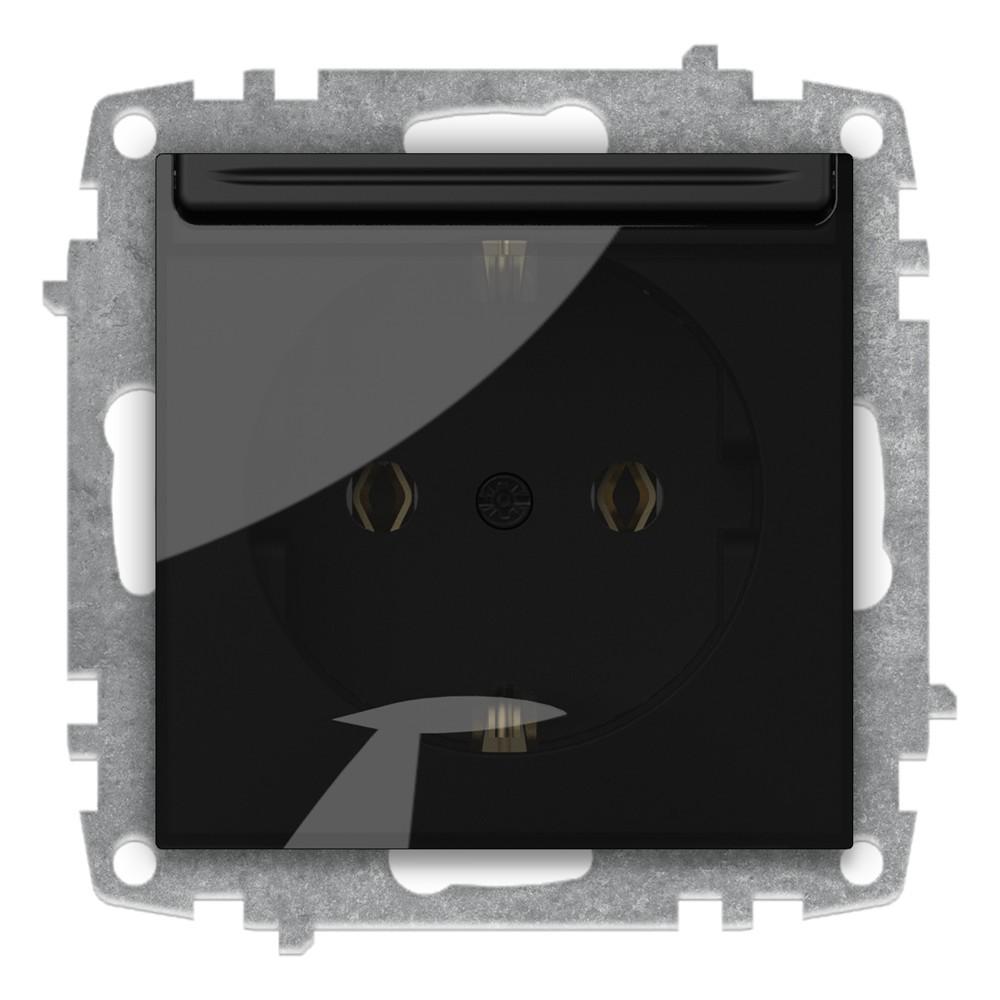 ABDECKSTECKDOSE (Einsatz mit Zentralscheibe) ZENA Vantablack